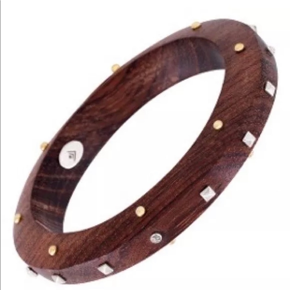 Silpada Studded Wooden Bangle